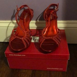 Red Sparkly Heels